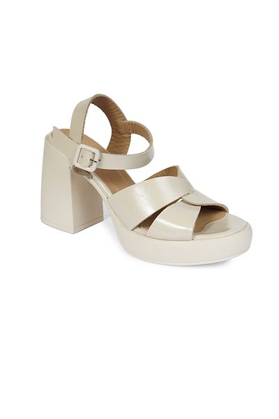 Greyder Sandale de damă din piele naturală din piele naturală bej 4Y2AS59046