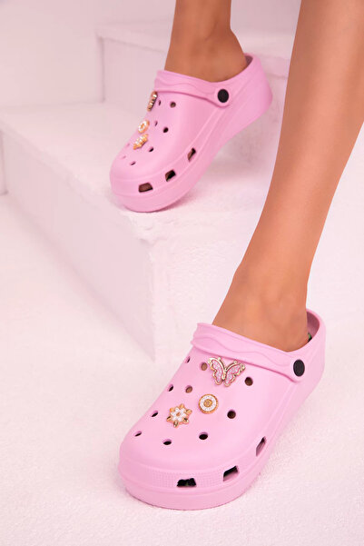 en7 Високі жіночі капці 4745 - з аксесуарами