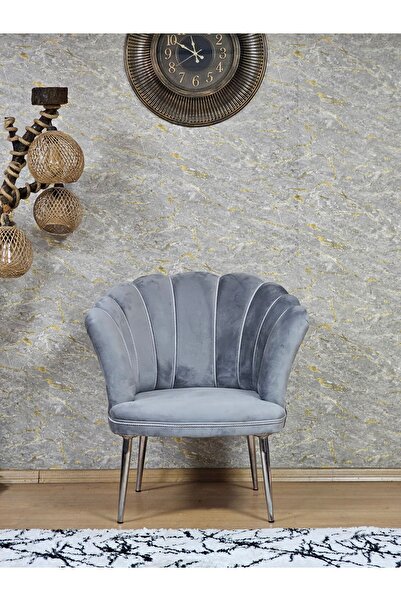 ZAFİR Tekli Papatya Çay Seti Koltuk Krom Sivriltme Ayak, Balkon, Salon, Ofis, Koltuk Takımı, Tekli Berjer