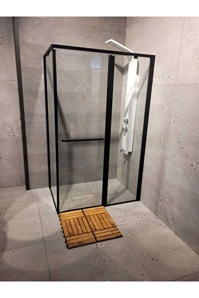 Tahtakale Doğal Ahşap Kaydırmaz Klozet-duşakabin Paspası Kasa Model (60*60 Cm.)