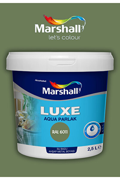 Marshall Luxe Aqua Parlak Su Bazlı Akrilik Dekoratif Dönüşüm Boyası 2,5 Litre...
