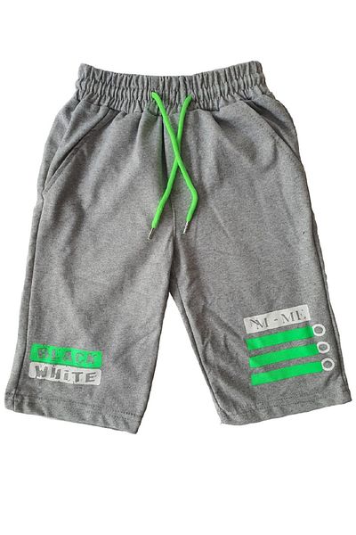 Machi 5-16 Years Old Children's Shorts - Cotton, 2 Pockets, Waist Elastic and Corded Capri