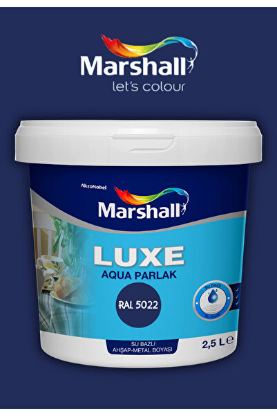 Marshall Luxe Aqua Parlak Su Bazlı Akrilik Dekoratif Dönüşüm Boyası 2,5 Litre...