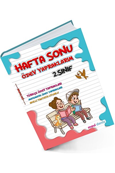 Mavi Deniz Yayınları Mavi Deniz 2024 2. Sınıf Hafta Sonu Ödev Yapraklarım
