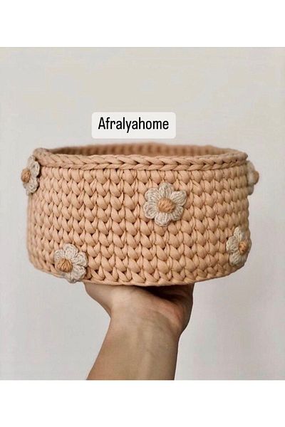 AFRALYAHOME Διακόσμηση σπιτιού Special Design Διακοσμητικό Καλάθι Μαργαρίτας Πολλαπλών Χρήσεων 20x10 εκ