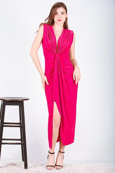 Sude Women's Midi Evening Dress - Suitable for First Time