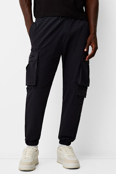 Bershka Technical Cargo Jogger Pants