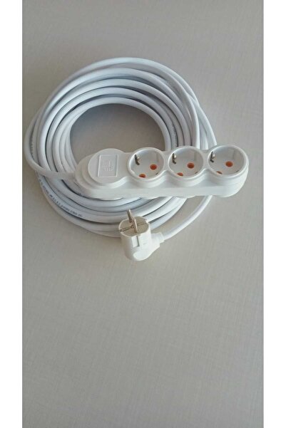 zey teknoloji 7 metre 3 lü priz ara kablosu seyyar uzatma 3x1,5 kablo