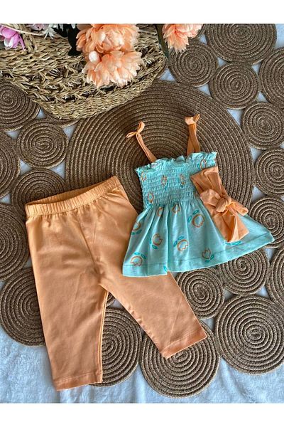 Tuffy Kids Lycra Tulip Patterned Tights Set