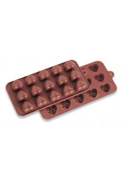 mutfak Small Heart Silicone Mold Chocolate Soap Scented Stone Candle Epoxy Mold 15 Holes