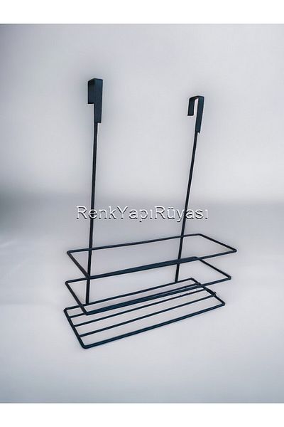 RENK YAPI RÜYASI Kitchen Bathroom Cabinet Closet Single Shelf Organizer Rack Metal Detergent Holder