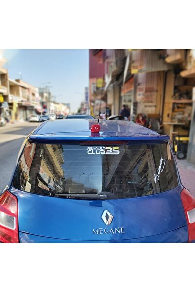 Meliset (BOYASIZ) Renault Megane 2 Hb Cam Üstü Işıksız Spoiler 2004-2010 Arası Uyumlu