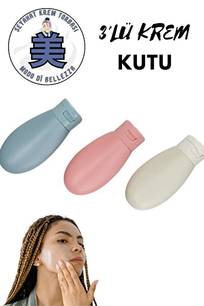 Modo Di Bellezza 3 Adet Çok Amaçlı Seyahat Tipi Doldurulabilir Krem Şampuan Ş...