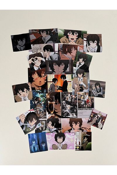 Hara Company Pachet de autocolante Bungou Stray Dogs Anime Osamu Dazai Anime Moments