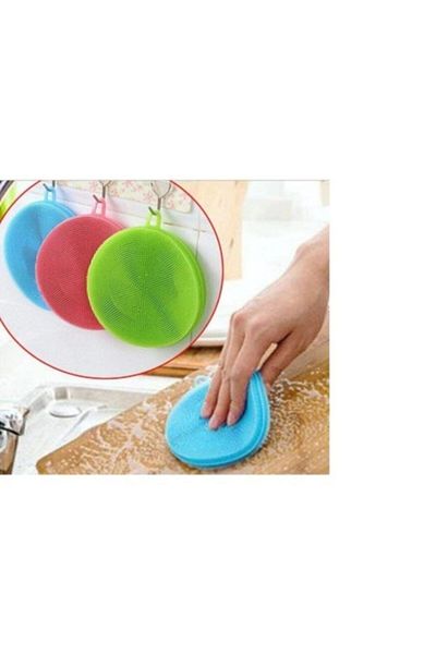 CMT Silicone Dishwashing Brush - Non-Spill (2 Pieces)