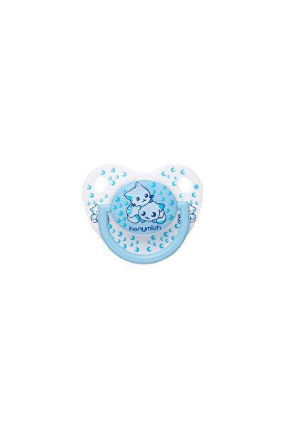 Hanymish Cat Patterned Blue Mini Pacifier 18+ Months