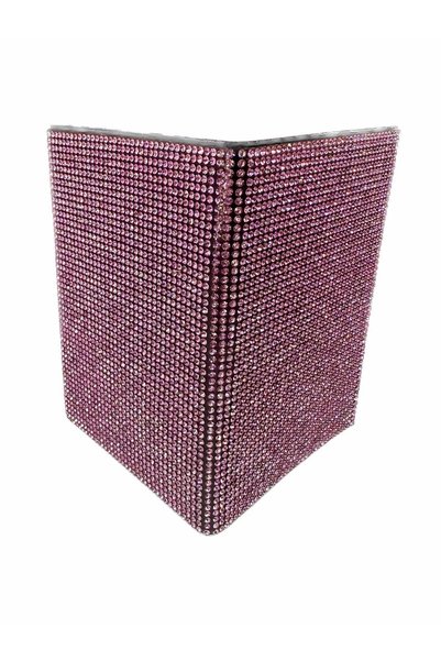 Oasis Life Pink Colored Stone License Case Container Luxury Design