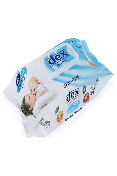 Dex Baby Kapaklı Islak Havlu Sensitive 90 Bebek Islak Mendil
