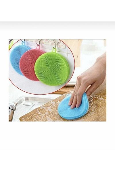 CMT Silicone Dishwashing Brush - Non-Spillable 2 Pieces