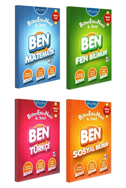 Bilfen Yayınları Bilfen 4. Sınıf Ben Matematik+türkçe+fen+sosyal Bilgiler Etk...