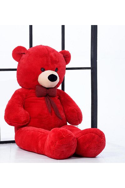 Sole 80 cm Cute Plush Confused Bear with Bow Tie - Special Gift for Lover