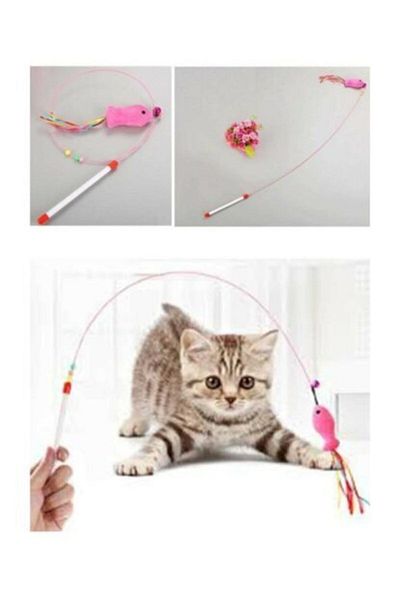 CMT Plush Cat Game Fishing Rod 90 cm