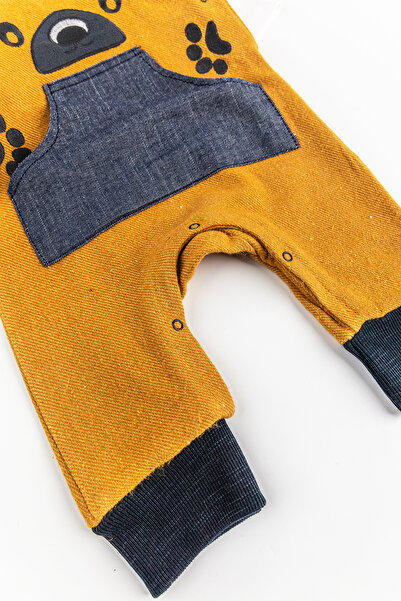 Babymod Teddy Bear Embroidered Baby Boy Jumpsuit Salopet Set