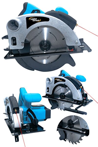 Lieber German Teknoloji 1800 Watt Lazerli Bakir Sargili Metal Şanzuman Sunta Kesme Daire Testere Makinesi 185 Mm