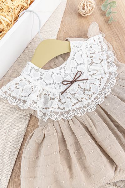 Babymod Laced Bow Summer Baby Girl Dress Baby Jumpsuit