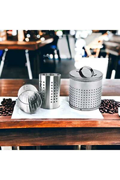 ÇEÇEN HOME (2 ADET) Silindir Demlik Içi Çay Süzgeci Çelik Çay Süzgeç 6,5x6,5 Cm