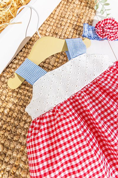 Babymod Gingham Patterned Bandana Strap Summer Baby Girl Dress