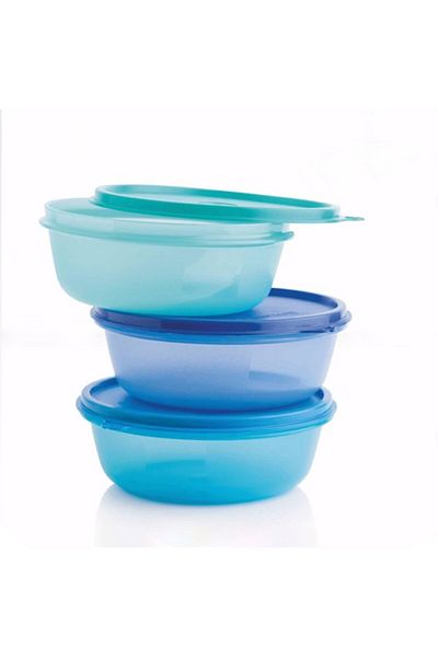 Tupperware Three Sugar Parties Navy Blue
