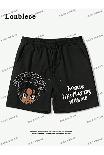 perseusshopping Καλοκαιρινό σορτς Unisex - Y2K, Harajuka Anime, Ρετρό Βερμούδ...