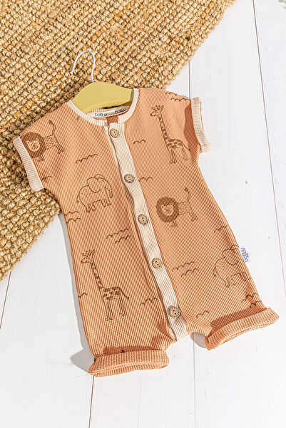 Babymod Figürlü Önden Düğmeli Erkek Bebek Tulum