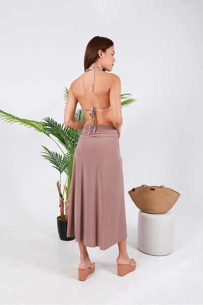 MOOD Club Tie-Up Long Pareo Beach Dress - 160x125 cm