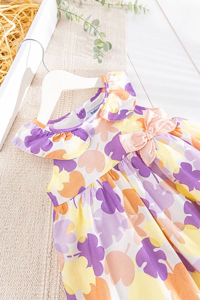 Babymod Floral Patterned Bow Summer Baby Girl/Kids Dress