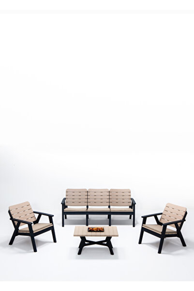 SANDALİE Sera 3+1+1+S Minderli Oturma Grubu / Bahçe - Balkon - Teras Mobilyası