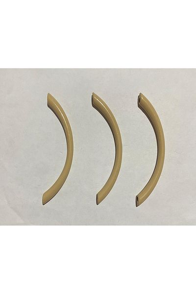 SGS Closet Drawer Handle Dark Cream Metal Stainless Screw Length:9.6Cm 3 Pcs