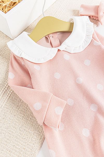 Babymod Baby Girl Jumpsuit with Polka Dot Bandanas