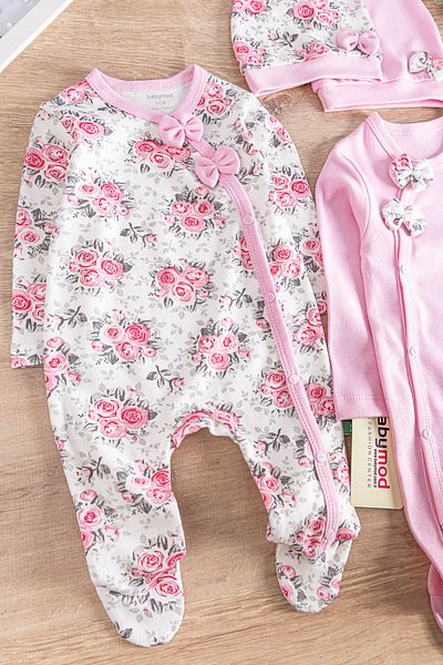 Babymod Baby Girl Double Long Sleeve Jumpsuit Set