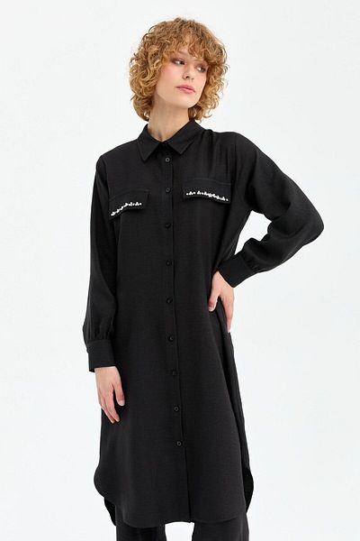 Esswaap Black Pearl Detailed Pocket Cover and Trousers Eco Set