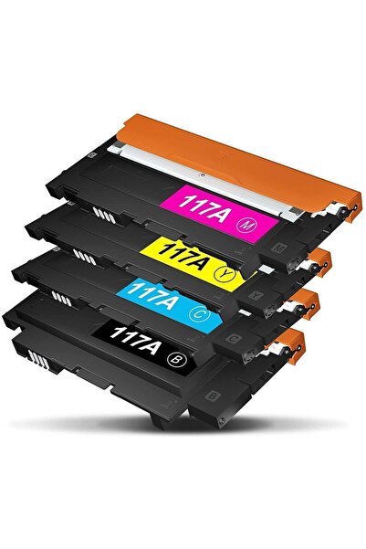 EKO KARTUŞ Hp Color Laser Mfp 178nwg 117a(w2070a) 4’lü Uyumlu Takım Çipli Mua...