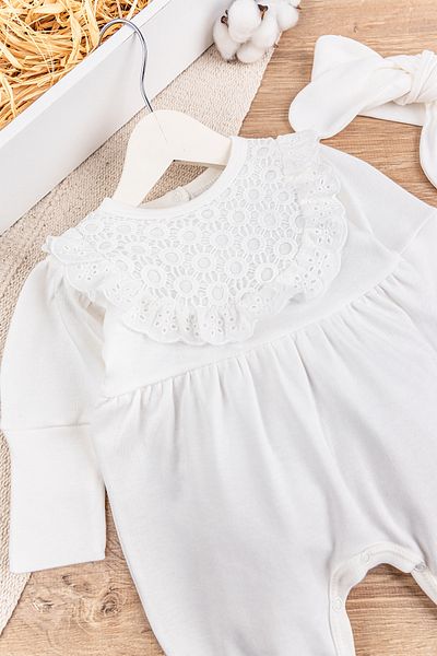 Babymod Baby Girl Jumpsuit with Laced Bandanas
