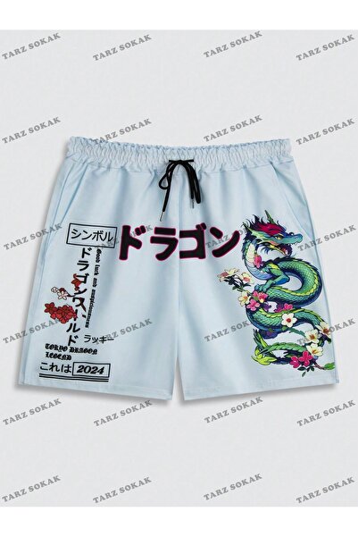 Kalic Studio Pantaloni scurți de vară retro unisex Harajuka Anime Y2K - KOD-1...