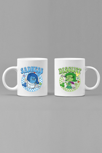 POPULUS 2-Piece Reverse Face Sadness and Seduction Mug Set