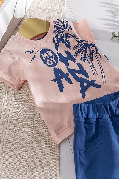 Babymod Summer Themed Baby Boy Set with Summer Shorts