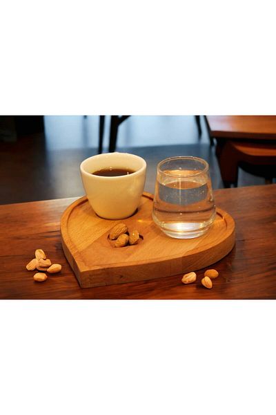 Davi Ahşap Special Heart Presentation Plate for Mother's Day