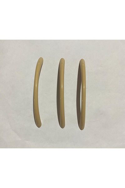 SGS Closet Drawer Handle Dark Cream Metal Stainless Screw Length:9.6Cm 3 Pcs