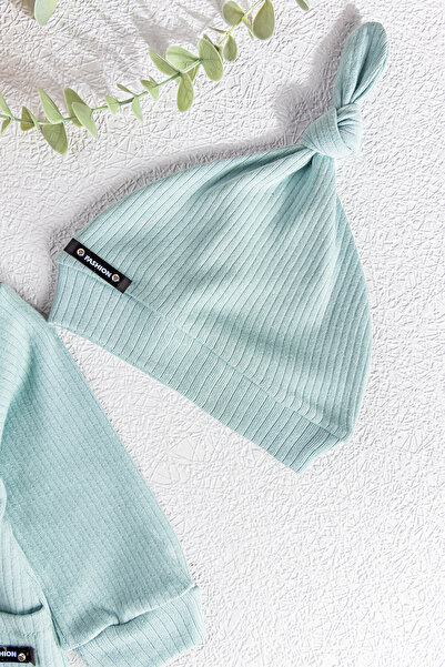 Babymod Natural Buttoned Hat Baby Girl/Boy Jumpsuit Set