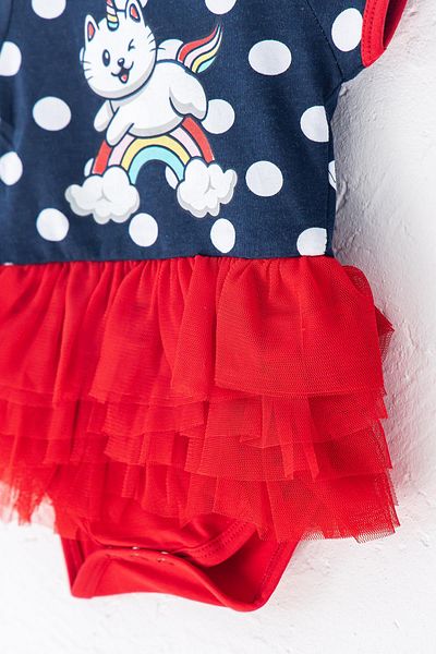Babymod Cat Figured Summer Baby Girl Jumpsuit
